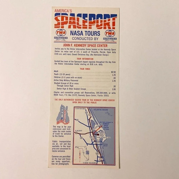 Vintage 1960s Americas Spaceport Nasa Tours Brochure John F Kennedy Space Center - Picture 2 of 9